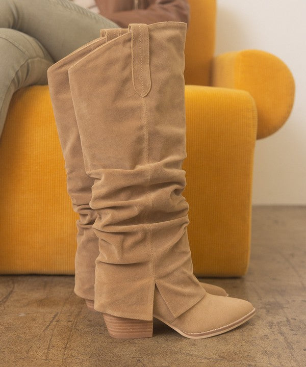 Branco Dust - Fold Over Slit Jean Boots