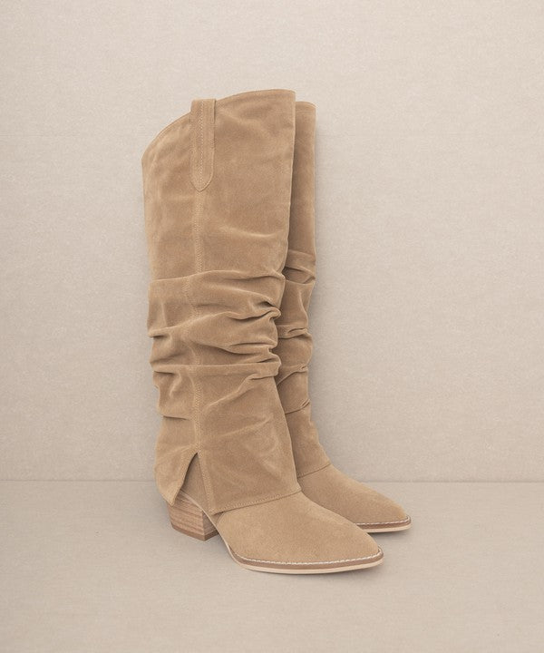 Branco Dust - Fold Over Slit Jean Boots