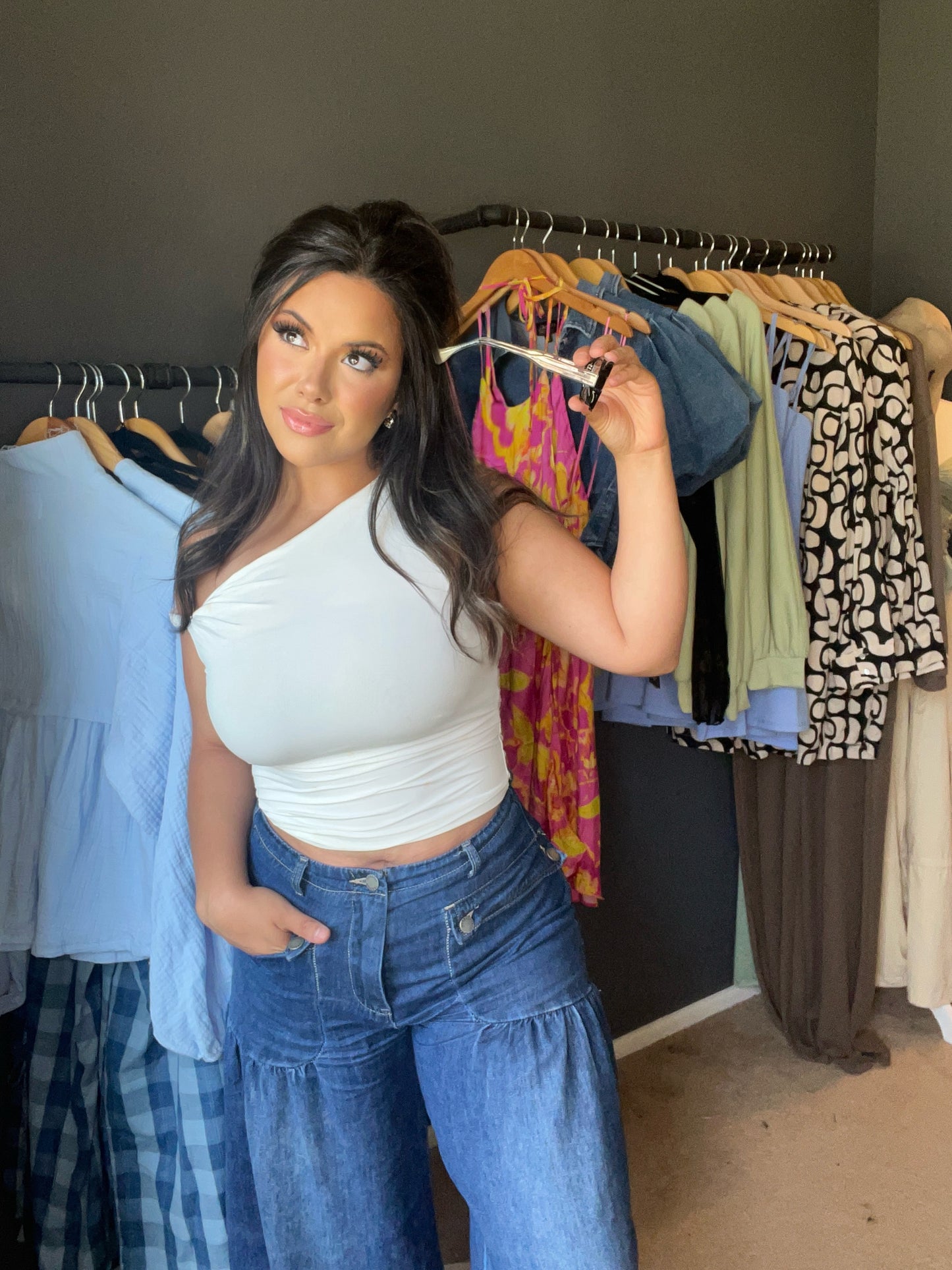 Janee White Off the Shoulder Top