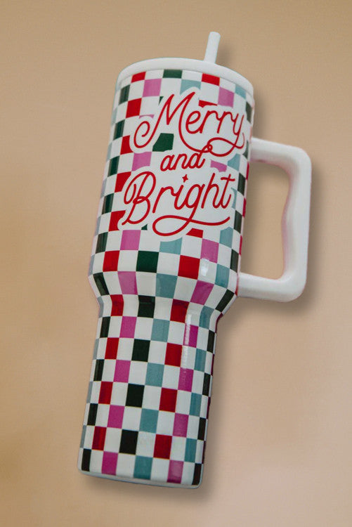 Merry And Bright 40 oz Tumblr