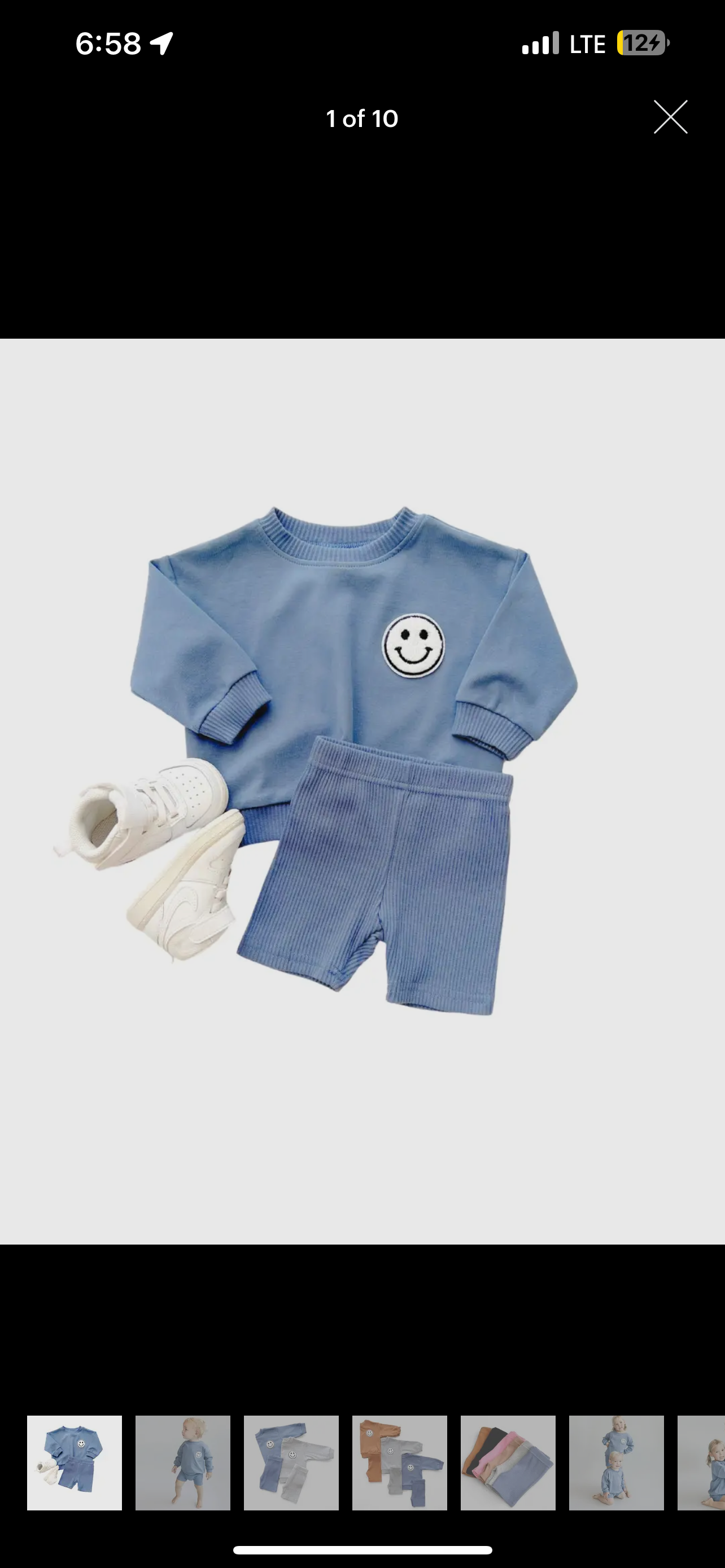 Caden & Cate Unisex Biker Short Set